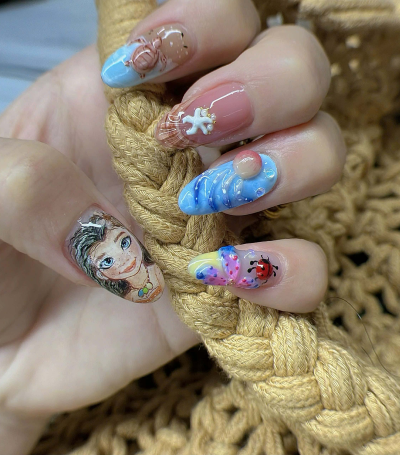 Nail art Nàng tiên cá